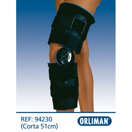 Ortótese de joelho com articulação de flexo-extensão curta 51 cm 94230
