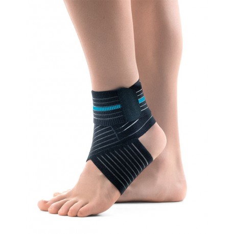 Pé elástico com banda cruzada