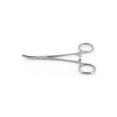 Pinça Mosquito Curva com Dentes 12,5 cm