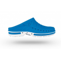 Soca Clog Branco/Azul Médio Wock