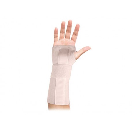 Ortótese de punho com tala palmar e sem polegar