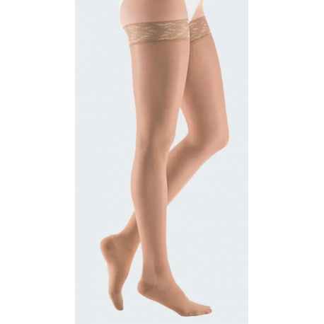 Mediven Sheer & Soft AG até à coxa com banda de fixação