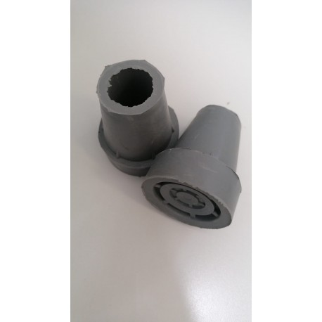 Ponteira para canadiana 20 mm borracha preta