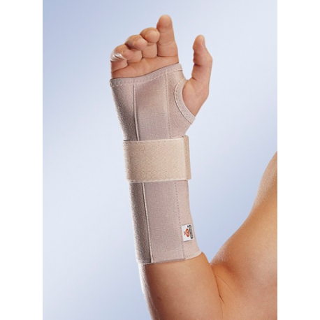 Pulso elástico comprido aberto com tala flexivel palmar amovível