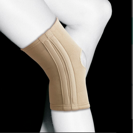 Joelheira elástica com barras laterais