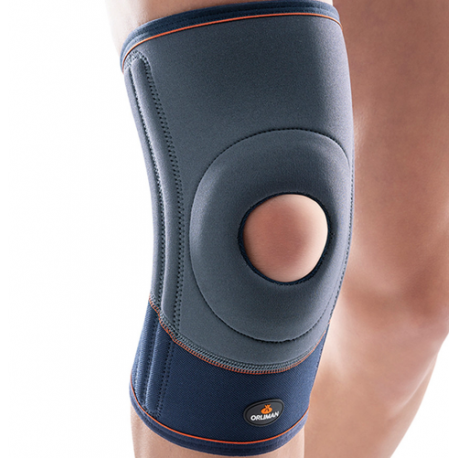 Joelheira em neopreno rótula aberta e barras flexíveis laterais 4102