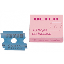 Estojo com 10 Lâminas para Corta Calos Beter