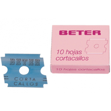 Estojo com 10 Lâminas para Corta Calos Beter