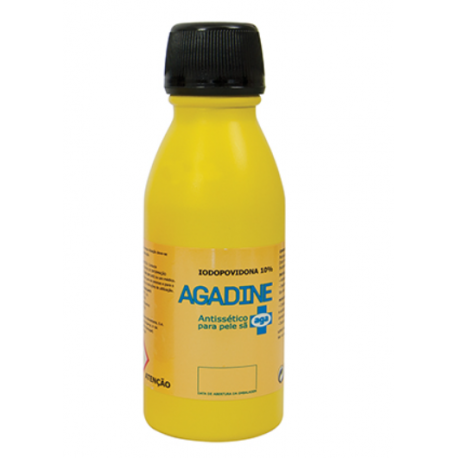 Caixa de Iodopovidona Agadine Solução Dérmica 125ml (12un)