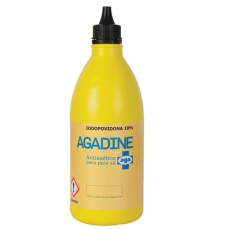 Caixa de Iodopovidona Agadine Solução Dérmica 500ml (12un)