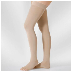 Juzo Soft AG até à raiz da coxa c/Banda de Fixação Classe 1 Amêndoa