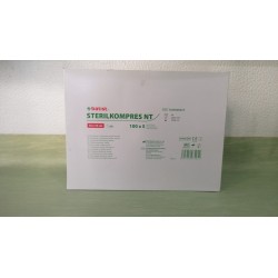 Compressa Tecido Não Tecido (TNT) Estéril 10x10 cm (Caixa 100 x 5 Unidades) Batist Medical