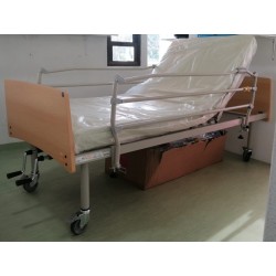 Cama articulada manual c/grades universais e colchão
